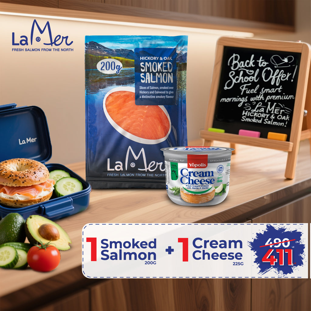 Smoked salmon 200g + Yopolis Cream Cheese 225g For Free