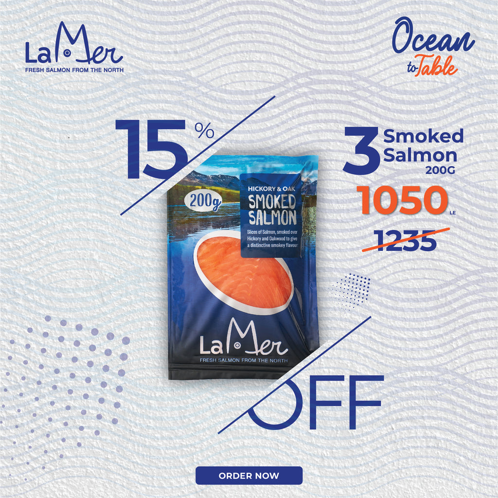Buy 3 Packs 200g smoked salmon with 15% off