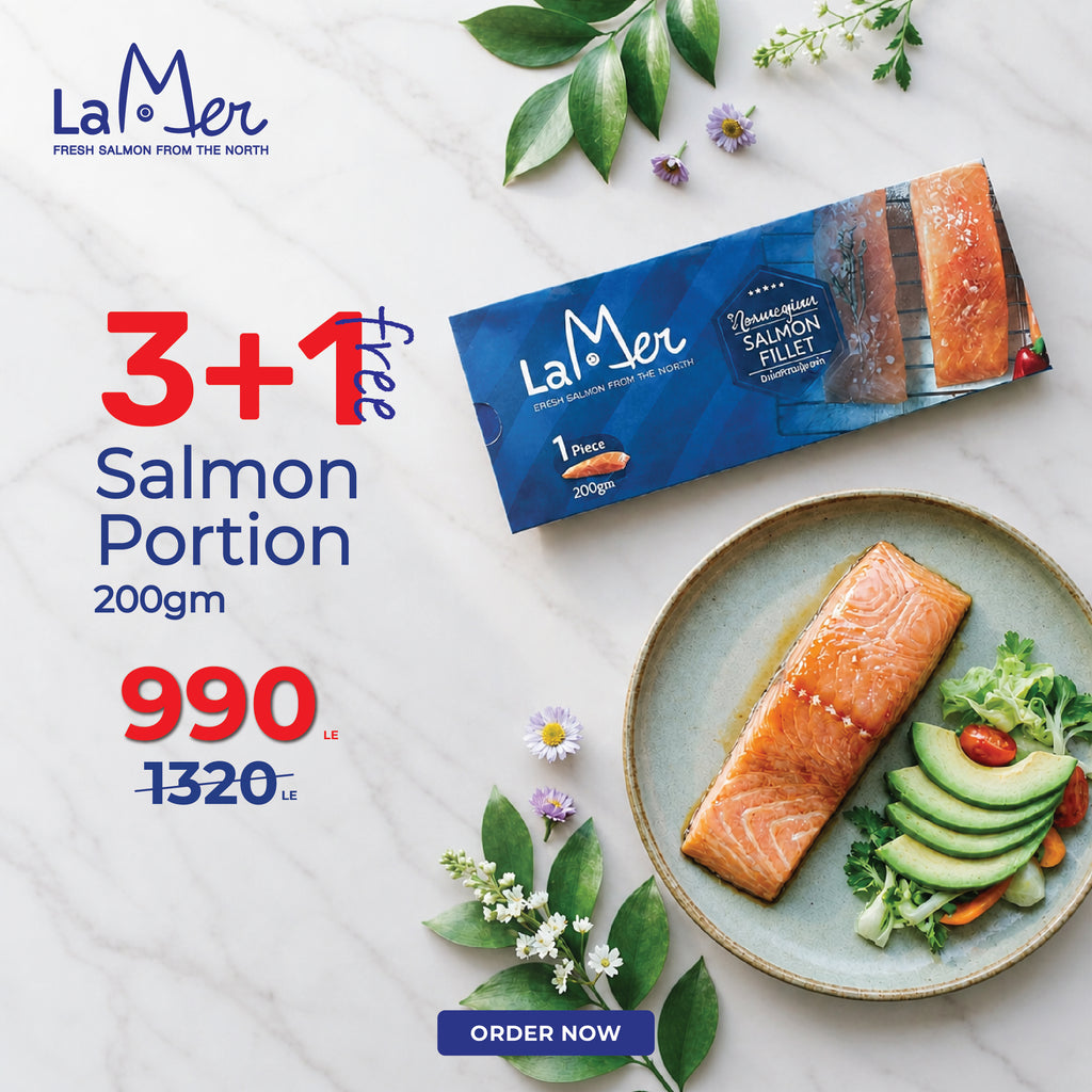 Buy 3 X Salmon Fillet Portions 200G + get 1 back free