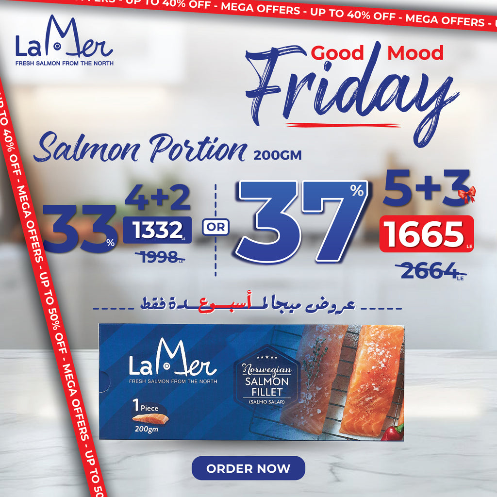 5× packs salmon fillet 200G + get 3 for free